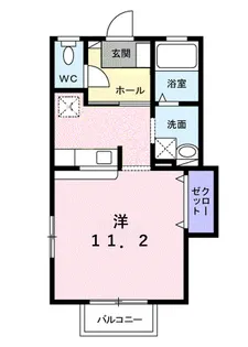 ジオリ・リヴィエール【2階】の間取り