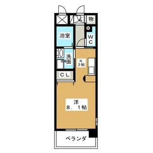 エクセラ志賀本通【8階】の間取り