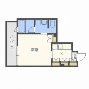 ラフィネタワー札幌南3条【5階】の間取り