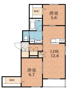 大阪府大阪市阿倍野区阪南町1【マンション】の間取り