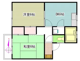 ドミールフィーロI【1階】の間取り