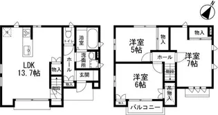 埼玉県さいたま市緑区東浦和9【一戸建】の間取り