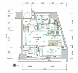 東京都江東区森下1【マンション】の間取り