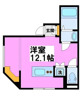 【ラフィネ調布】【2階】の間取り