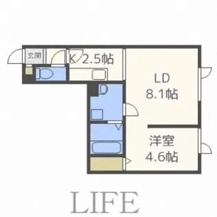フォレストコート厚別【1階】の間取り