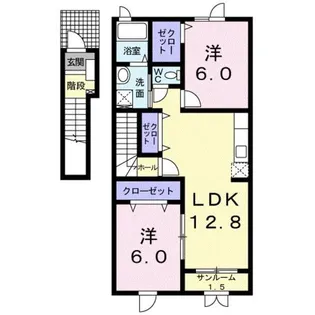 クリアネスK-I【2階】の間取り