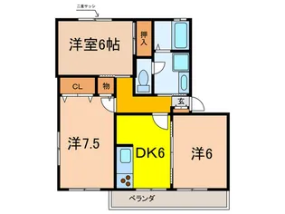 第2みゆきマンション【3階】の間取り