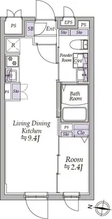東京都中野区大和町1【マンション】の間取り