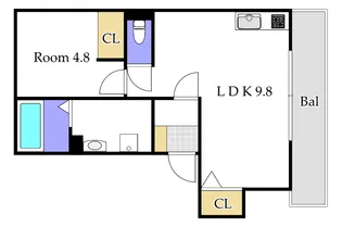 Gravity (グラヴィティ)【2階】の間取り