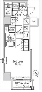 カーサスプレンディッド三田慶大前【5階】の間取り