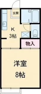 第二稲荷山ハイツB【1階】の間取り