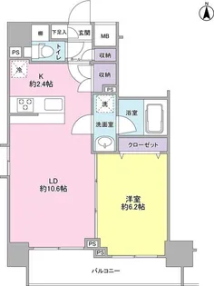 モンレーヴ錦糸町【7階】の間取り