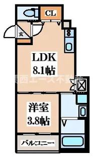 F asecia AMUZII【1階】の間取り