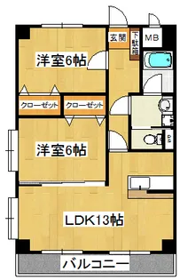 ガーデンアネックス【4階】の間取り