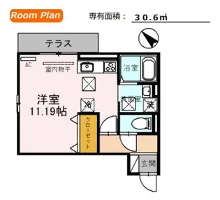 ciel Blue Moriyama(シェルブルーモリヤマ)【1階】の間取り