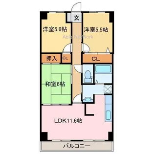スカール新居浜【1階】の間取り