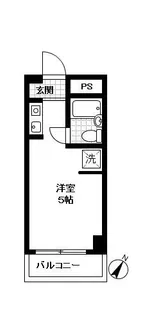 プラーズ花月園【7階】の間取り