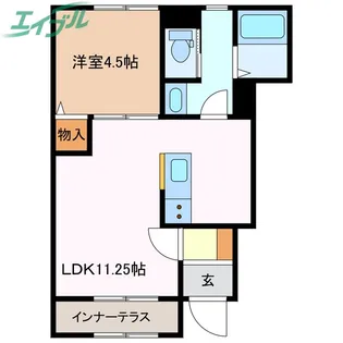 リーブルファイン大治田III1号棟【1階】の間取り