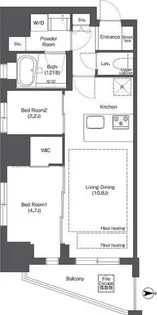 コンフォリア新御徒町【5階】の間取り