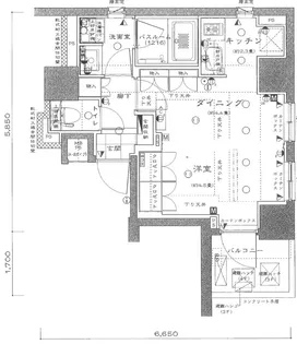 アンビックス神田【4階】の間取り