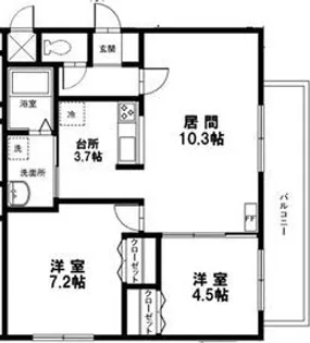 エル・ベスト南郷【1階】の間取り