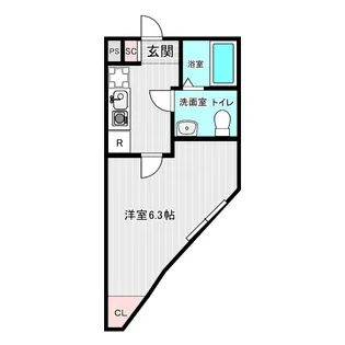 アリストコートII【1階】の間取り