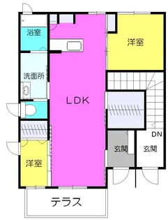 リーヴァST-A【1階】の間取り