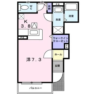 シャルム・ラフォーレ【1階】の間取り
