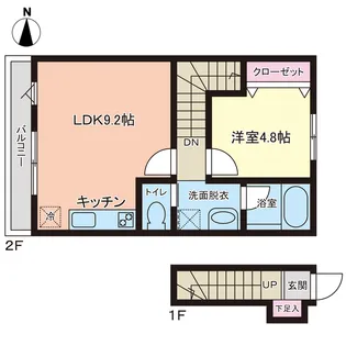 PREMORY名取駅前【2階】の間取り