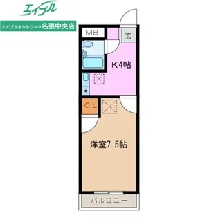 タウニー BIG TOMORROW【2階】の間取り
