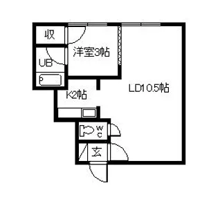 イヴィーサA・B棟【1階】の間取り