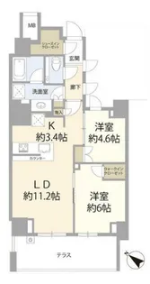 ザ・パークハウス碑文谷三丁目【1階】の間取り