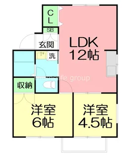 ファインハウス上矢部【2階】の間取り