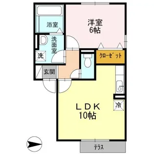 セジュール椿【1階】の間取り