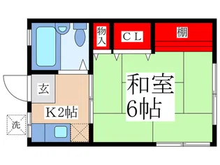 グリ-ンハイツ【2階】の間取り