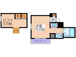 サンフラットI【4階】の間取り