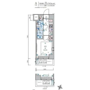 リヴシティ横濱石川町【5階】の間取り