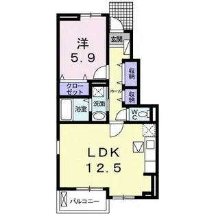 ラゲット・モンターニャ B棟【1階】の間取り