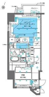 ZOOM神田【11階】の間取り