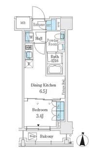 J.GRAN Court 品川西大井EAST【3階】の間取り