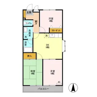 ウィズマンション【3階】の間取り