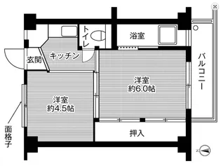 ビレッジハウス宝地2号棟【3階】の間取り