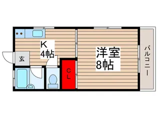 高木ハイツ【1階】の間取り