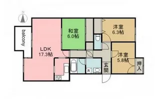 ステイツ吉見園【3階】の間取り
