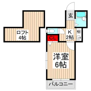 スカイパレス【2階】の間取り