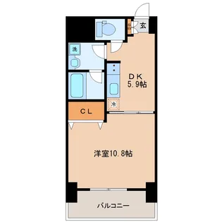 ウエストパーク支倉【8階】の間取り