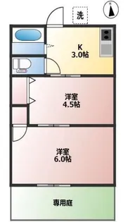 コープアゼリア【1階】の間取り