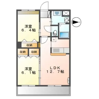 BREEZE HILL 千【2階】の間取り