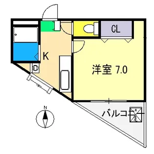コーポあゆみ【4階】の間取り