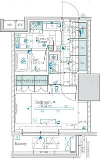 ザ・パークワンズ渋谷本町【7階】の間取り